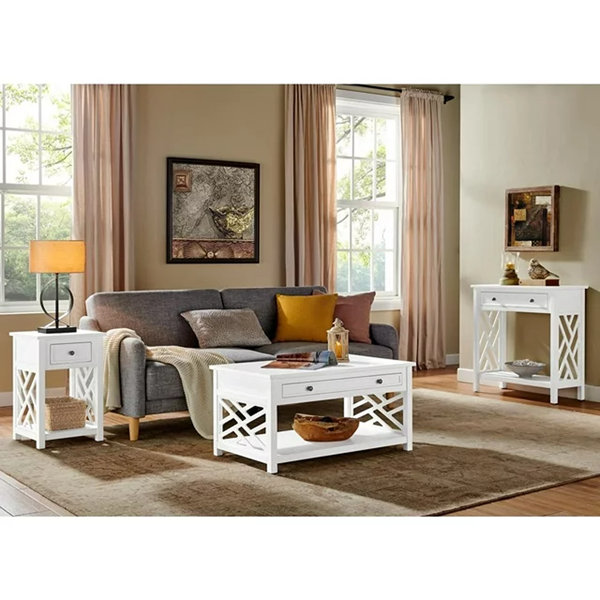 Latitude Run Table Basse Pieds Avec Rangement Nesya Wayfair Canada